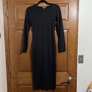 Missguided black bodycon dress